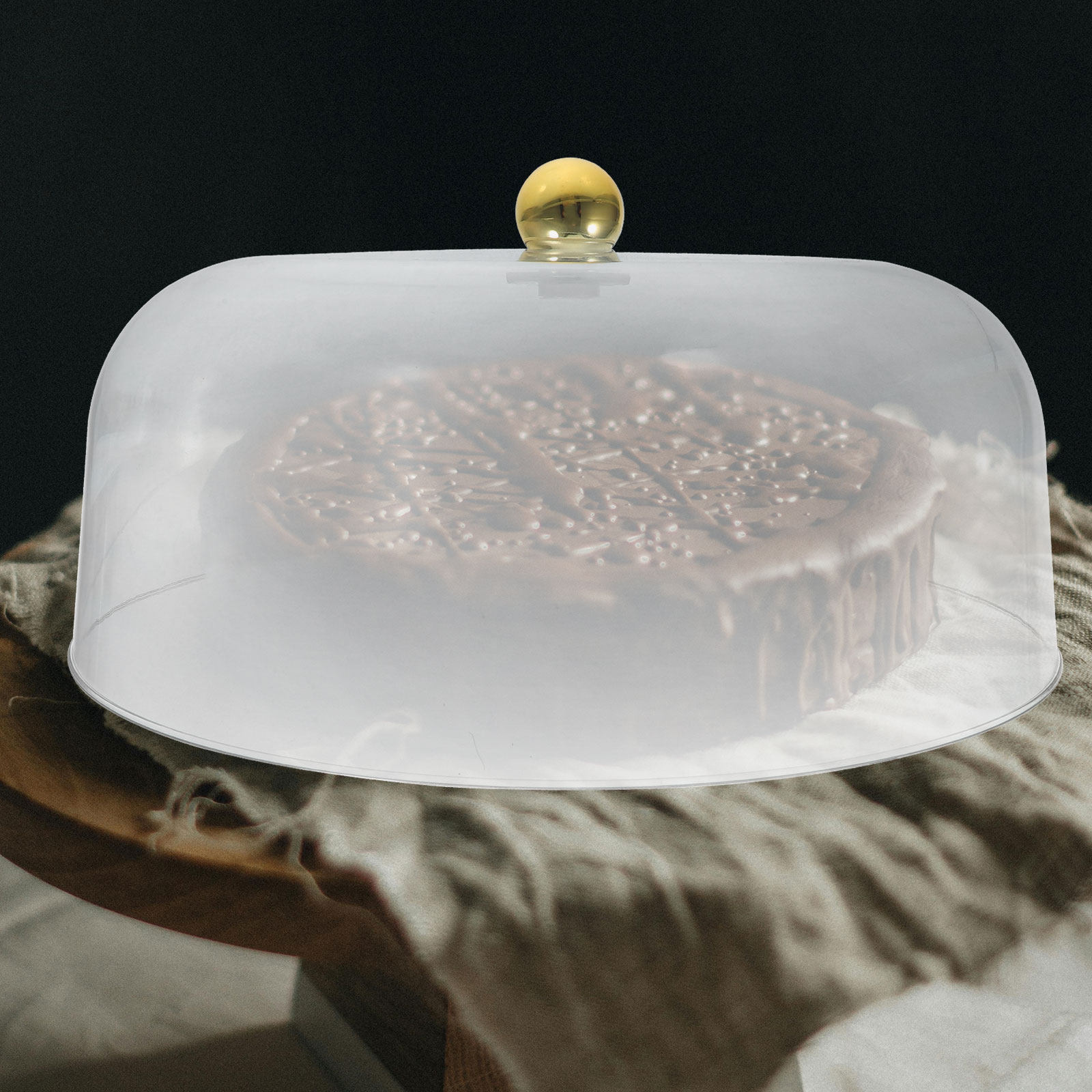 Tampa transparente para bolo,  - Plastic Dome Clear avaliação e preço