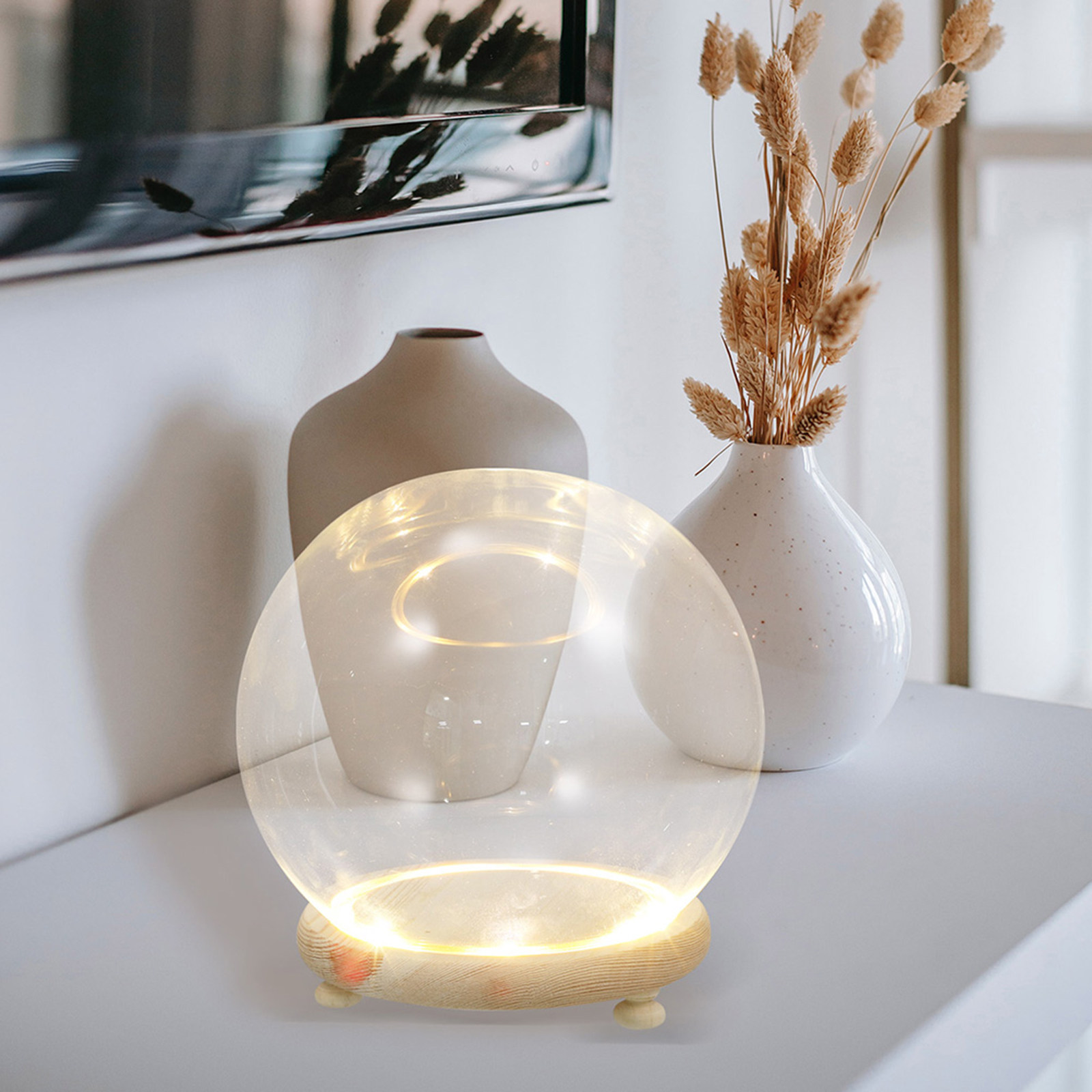 Cúpula de vidro com base de ma - Plastic Dome Clear avaliação e preço
