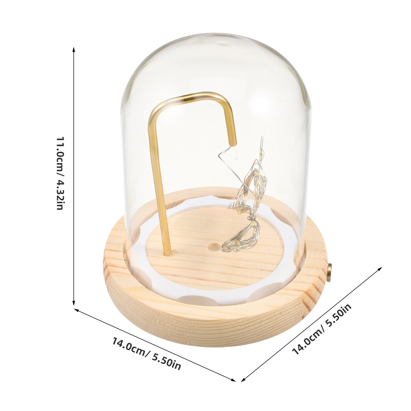 Cúpula de Vidro com Base de Ma - Plastic Dome Clear avaliação e preço